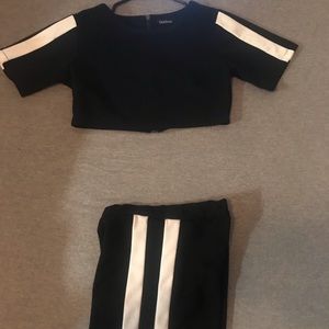 Matching set! Black and white from boohoo